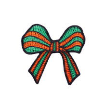 Embroidered Bow Patch Iron-On or Sew-On 1 Piece