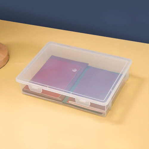 A4 Document Storage Box Dust-Proof Lid 1 Pack