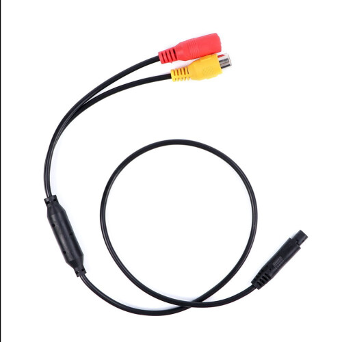 Car Backup Reverse Camera Wire Harness 4-Pin Male to CVBS 2