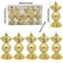 Glass Ornament Decorative Gift Box Candy Prop for Christmas