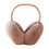 Khaki Winter Earmuffs Foldable Soft Puffy Ear Protection 1