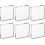 Acrylic Stamp Block 3x3 Inch 6 Pcs with Grid Lines 1