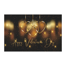 Valentine's Day Banner Background Cloth – 90x150cm Party Flag for Wedding, Anniversary, Home & Garden Decor (Indoor/Outdoor)