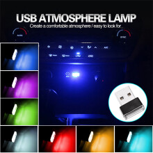 USB LED Car Interior Lights Kit 7 Pieces