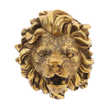 Raindrops Wall Mounted Lion Head Fountain Nozzle for Outdoor Garden Water Feature Spitter Resin Pond Sprayer for Patio and Backyard Decoration