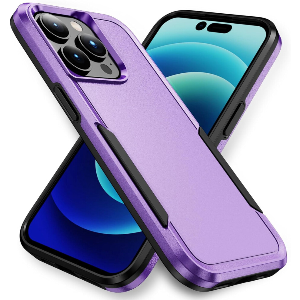 Iphone 14 Pro Max Heavy Duty Shockproof Case Purple 962029154013