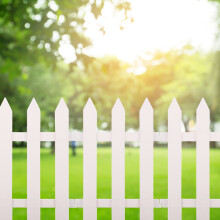 Worgeous 2 Pcs The Fence Garden Edging Mesh Walkway Tree Border White
