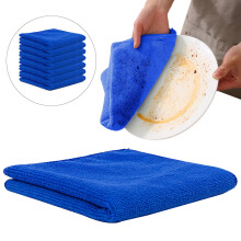 Microfiber Cleaning Cloths Navy 12.5"x12.5" 6-pack
