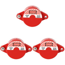 Propane Gas Tank Valve Lock Padlock 3 Pack Red 12.5x8x4 cm