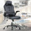 Ergonomic PC Gaming Chair Leather Grey Adjustable Reclining 3