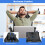 Ergonomic PC Gaming Chair Leather Grey Adjustable Reclining 5