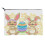 Travel Toiletry Bag Easter Rabbit Cosmetics Bag Soft Makeup Pouch Handbag 1