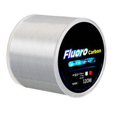 120M Fluorocarbon Fishing Lure Line 4.13-34.32Lb Carbon Fiber Leader Soft Line