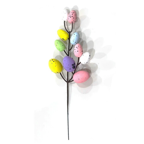 Easter Egg Picks Artificial Easter Eggs Branches Flower Picks Eggs Bouquet For Spring Easter Garden Yard Home Vase Decor