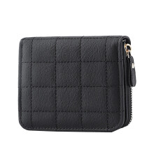 Small Wallet for Women Girls Bifold Quilted Leather Pocket Wallet Accordion Card Holder Compact Wallet