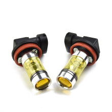2 buc H11H8Led galben - becuri de ceață - 12V1500LM4300K100W auto - lămpi de avertizare auto - accesorii pentru becuri -