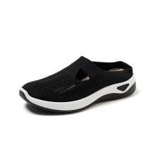 Willtoo 2026 Women’s Wide Width Orthopedic Slip-Ons – Arch Support, Breathable Work Sneakers, Compatible with Nurses & Hikers, Black 8.5W