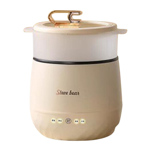 Mini Rice Cooker 1.8L Multifunctional with Nonstick Pot