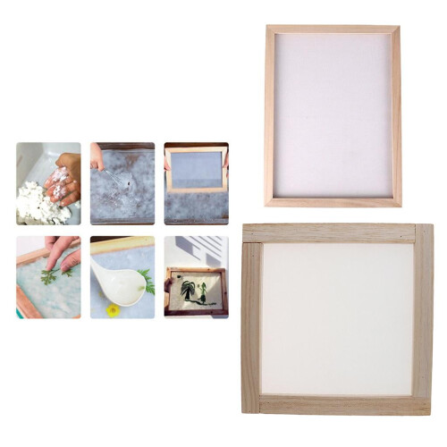 Paper Making Frame Screen Wooden 20x20 cm 2