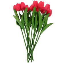 Artificial Floating Candles Red PU 12 pcs