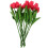 Artificial Floating Candles Red PU 12 pcs 1