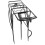 Heavy-duty rear bike rack with basket bracket 1