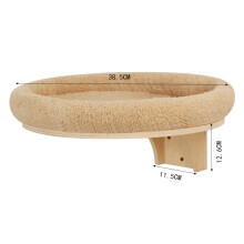 Wooden Cat Climbing Shelf Wall-Mounted with Sisal
