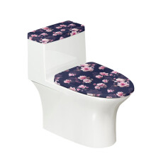 Keep Dust Stain Set of 2 Toilet Lid Seat Cover, Elastic Edge Elastic Fabric Toilet Lid Covers Set & Stays in Place, Stretch Fit, Washable