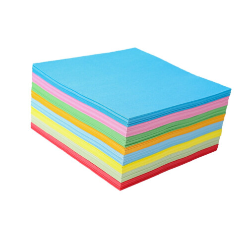 500 Pcs Construction Paper Assorted Colors Folding