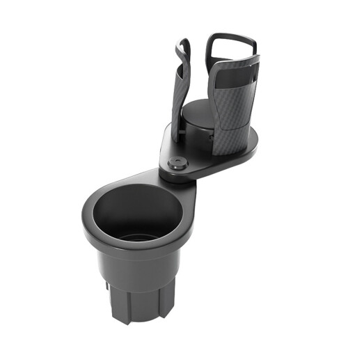 Car Cup Holder Expander Adapter 360 Rotating 2-in-1