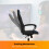 Gaming Chair Heavy Duty PU Leather Adjustable Blue 4