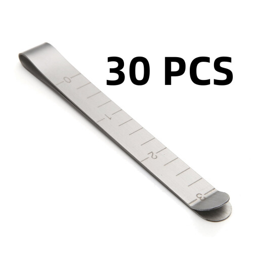 Stainless Steel Sewing Clips with Ruler 30PCS