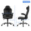Ergonomic PC Gaming Chair Leather Grey Adjustable Reclining 8