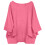 Γυναικεία Μπλούζα από Λινό Oversized Casual με Μανίκια Νυχτερίδας, Χαλαρή Γραμμή με 1