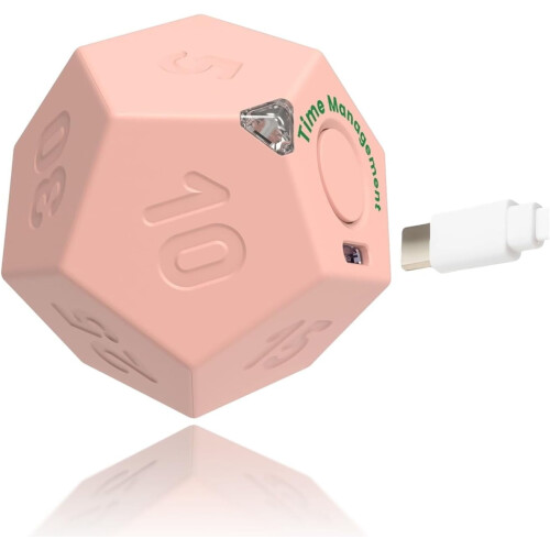 Cube Timer Smart Countdown Device with 11 Presets USB-C