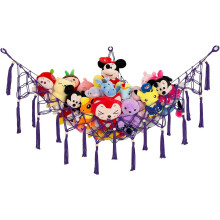 Macrame Stuffed Animal Hanging Net Wall-Mounted Display