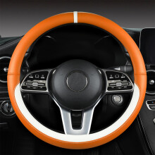 Steering Wheel Cover Non-Slip Bottom Breathable Fit 14.5-15