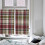 Kitchen Curtains Pink Green Buffalo Plaid 42x54 Inch Light 3