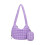 Bolsa transversal feminina moderna e acolchoada, leve e espaçosa, com zíperes pequenos, ideal para maquiagem. 1