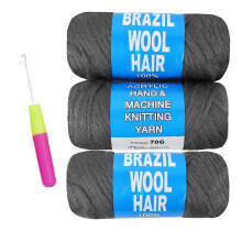Acrylic Yarn for Crochet Hair Braids Soft Synthetic