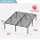 Estrutura de cama de casal em metal, aço resistente, 45 cm (18 polegadas) 6