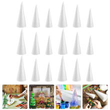 Painting White Cones Art Adornments 18 Pieces