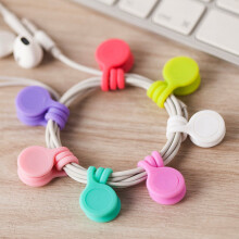 Silicone Magnetic Earphone Cable Winder Holder 6PCS