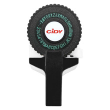 Manual Embossing Label Maker with Soft-Grip Handle, Easy Tape Cutting Feature, No Batteries Needed for Home Office School Organization