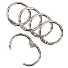 5Pcs 1" Metal Binder Rings for Index Cards, Flashcards, Notebooks, Photos, Scrapbooks – Compatible with Standard Hole Punch