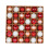 Christmas Tree Decoration Ball Set Red White Pattern 1