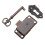 Drawer Lock Set Iron 3-Piece for Storage Boxes and Drawers 1