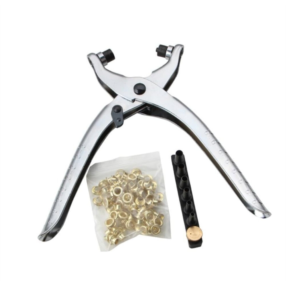Grommet Tool Kit With 100 Eyelets, Pliers And 962125133301