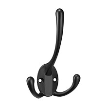 Alloy Black Metal Hat Hook – Durable, Fashionable Home Storage, Compatible with Heavy Jackets & Hats