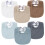Muslin Baby Bibs Soft Cotton Absorbent 6-Pack 1
